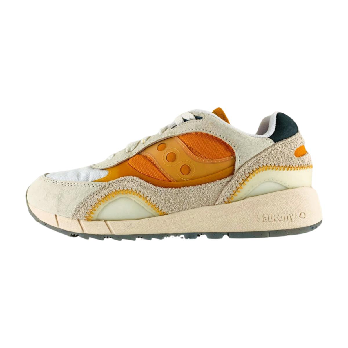 Saucony Shadow 6000 Men`s Shoes Transparent White Orange Sneakers S70715-1 10.5