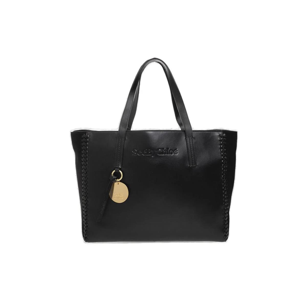 Chloé See by Chlo Tilda Black Leather Tote Shoulder Bag