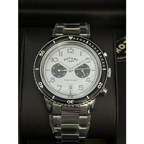 Rotary Ocean Avenger Chronograph Watch GB05021/04 on Bracelet