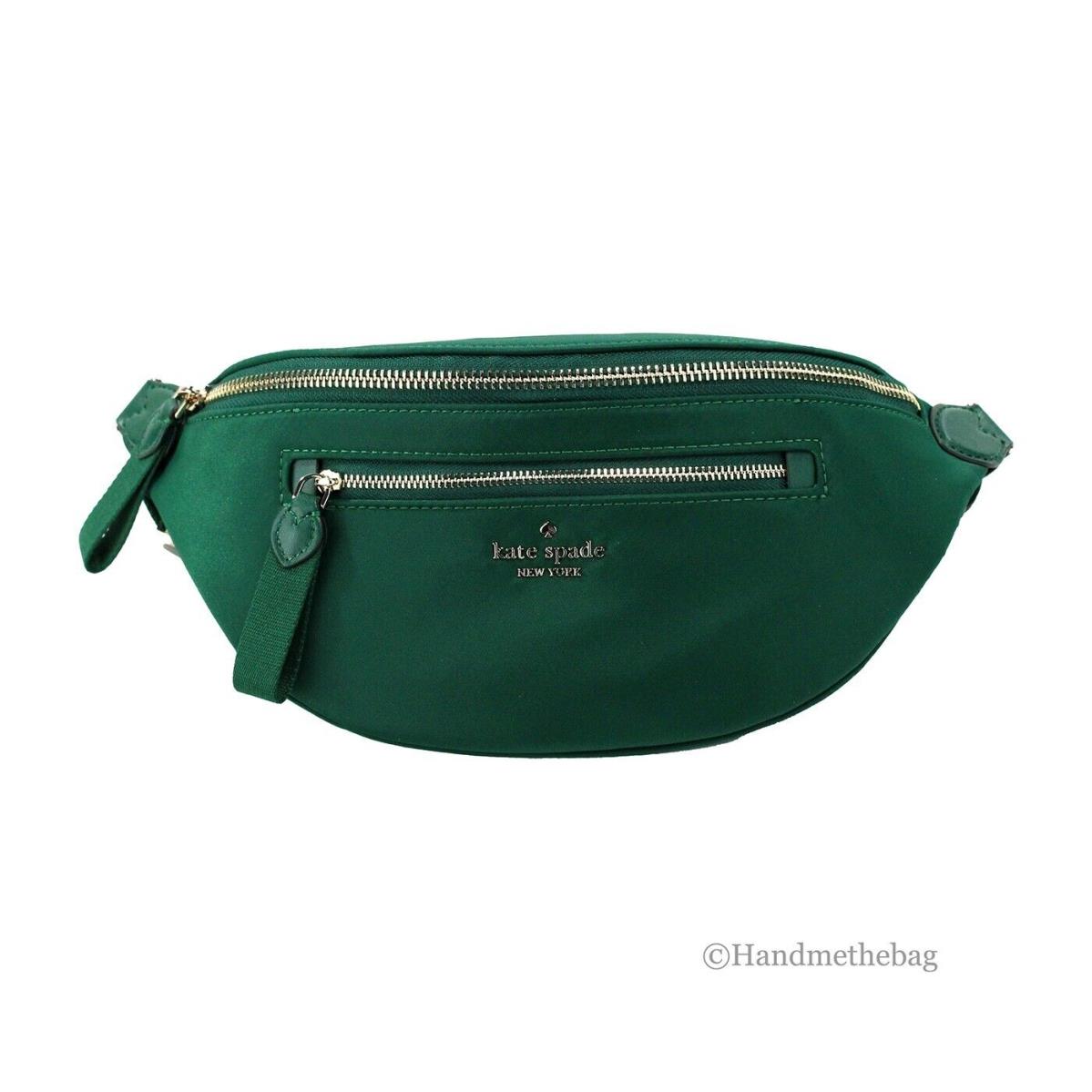 Kate Spade Chelsea Small Deep Jade Nylon Fanny Pack Belt Bag Crossbody Bag