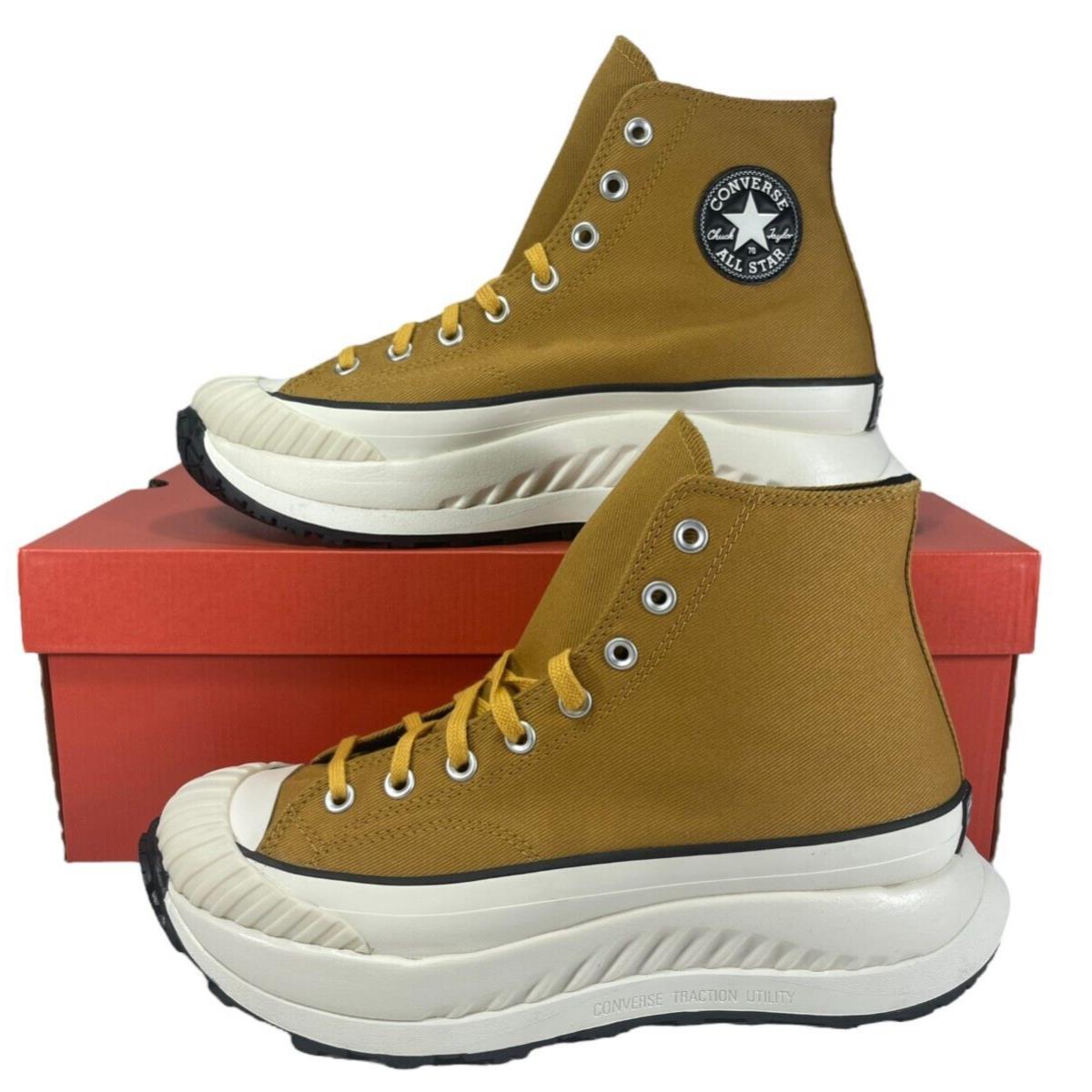 Converse Chuck 70 All Terrain CX Hi Sneaker Boot A02778C Burnt Honey Men`s 9.5 - Gold
