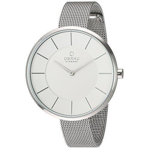 Obaku Women`s Quartz Silver Tone Stainless Steel Dress Watch V185LXCIMC