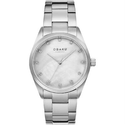 Obaku Women`s Chili Stone Mother of Pearl Dial Watch - V263LXCJSC