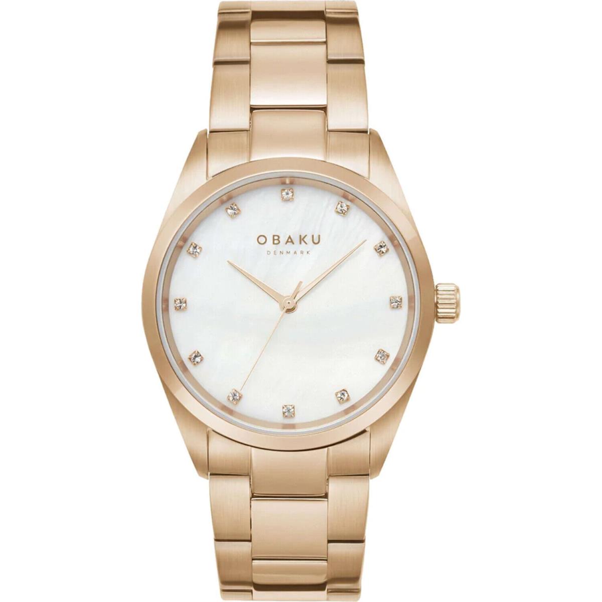 Obaku Women`s Classic White Dial Watch - V263LXVWSV