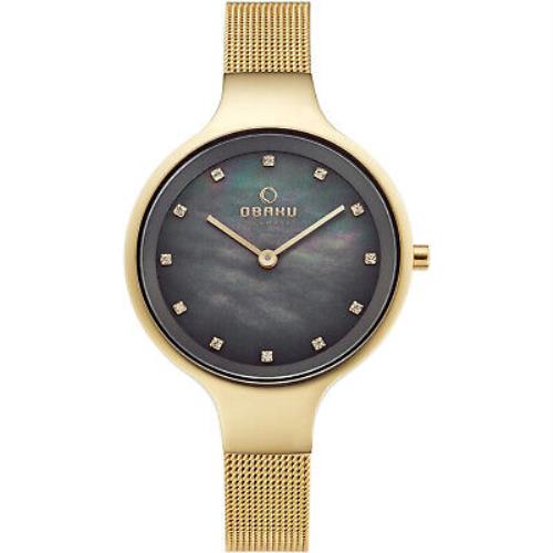 Obaku Women`s Classic Mother of Pearl Dial Watch - V173LXGJMG