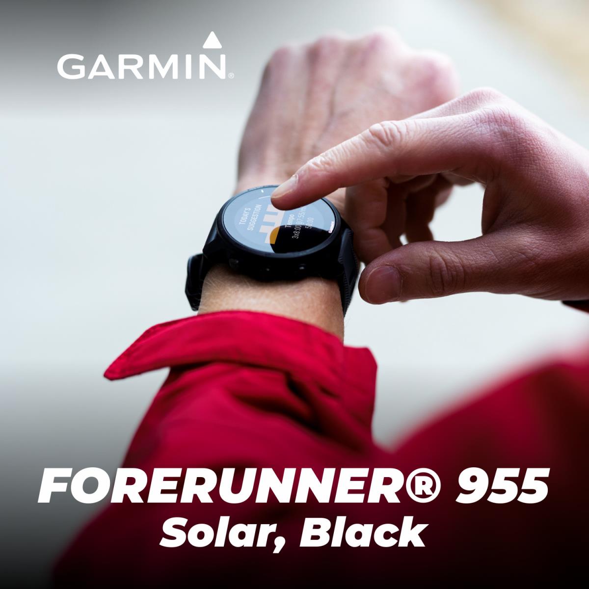 Garmin Forerunner 955 Solar Gps Running Smartwatch Black