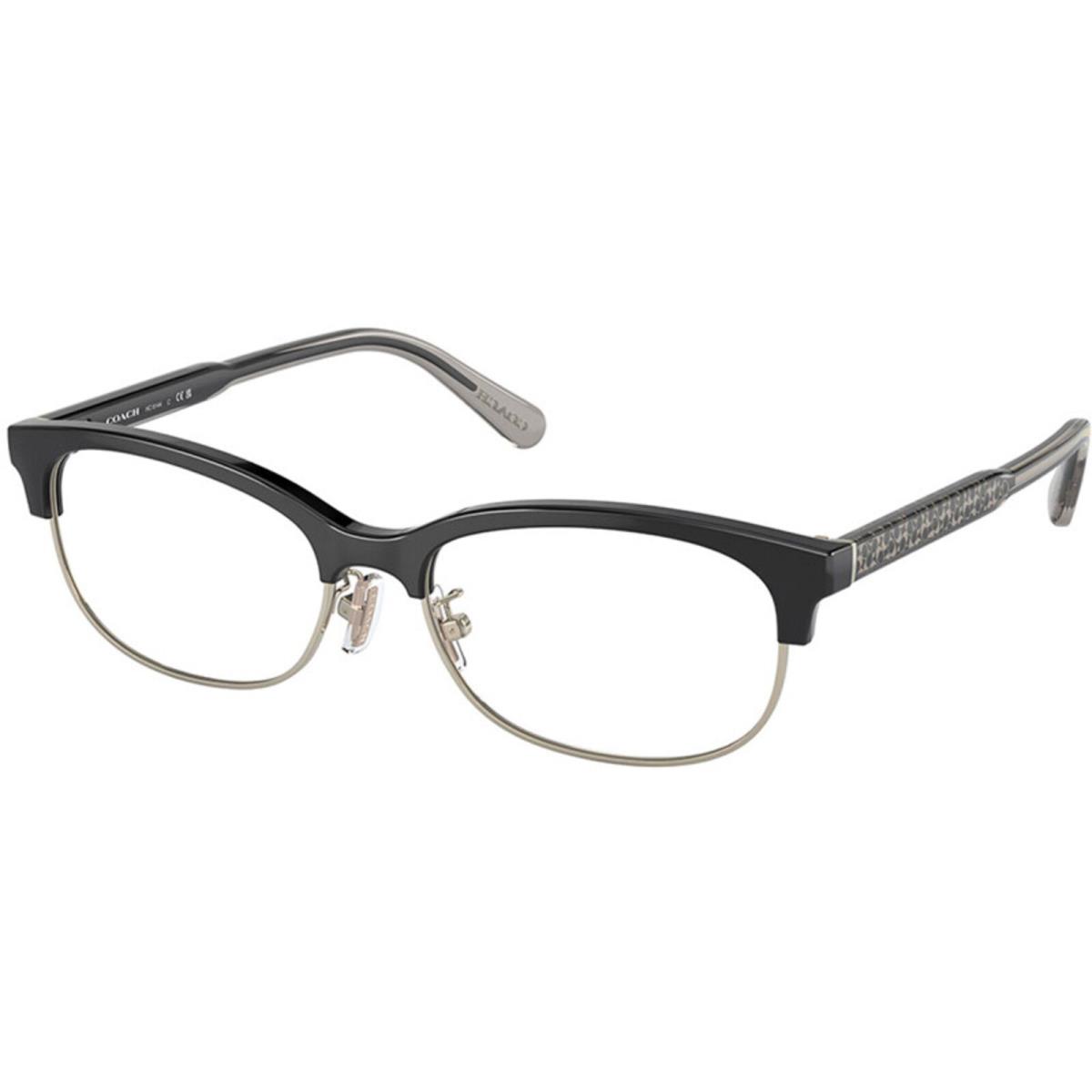 Coach Unisex Eyeglasses Black Pale Gold Frame Adjustable Nose Pad 6144 5629