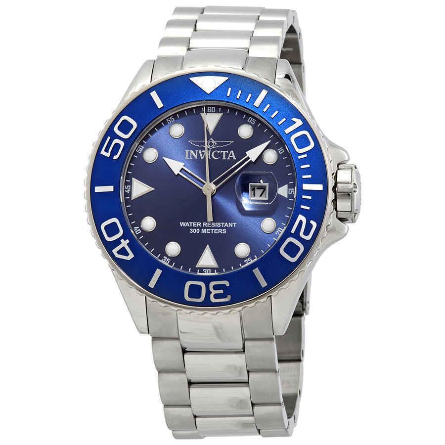 Invicta Grand Diver Quartz Blue Dial Stainless Steel Men`s Watch 28766