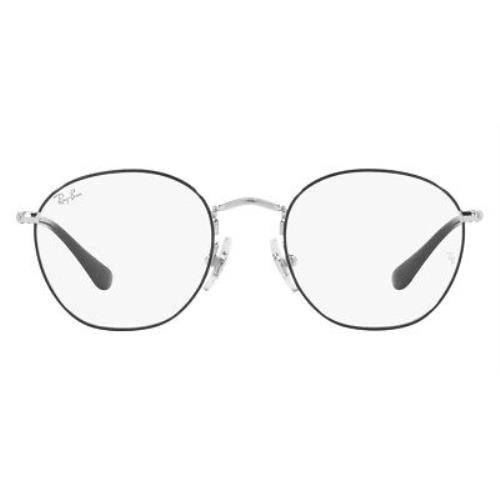 Ray-ban RY9572V Eyeglasses Kids Black on Silver 46mm