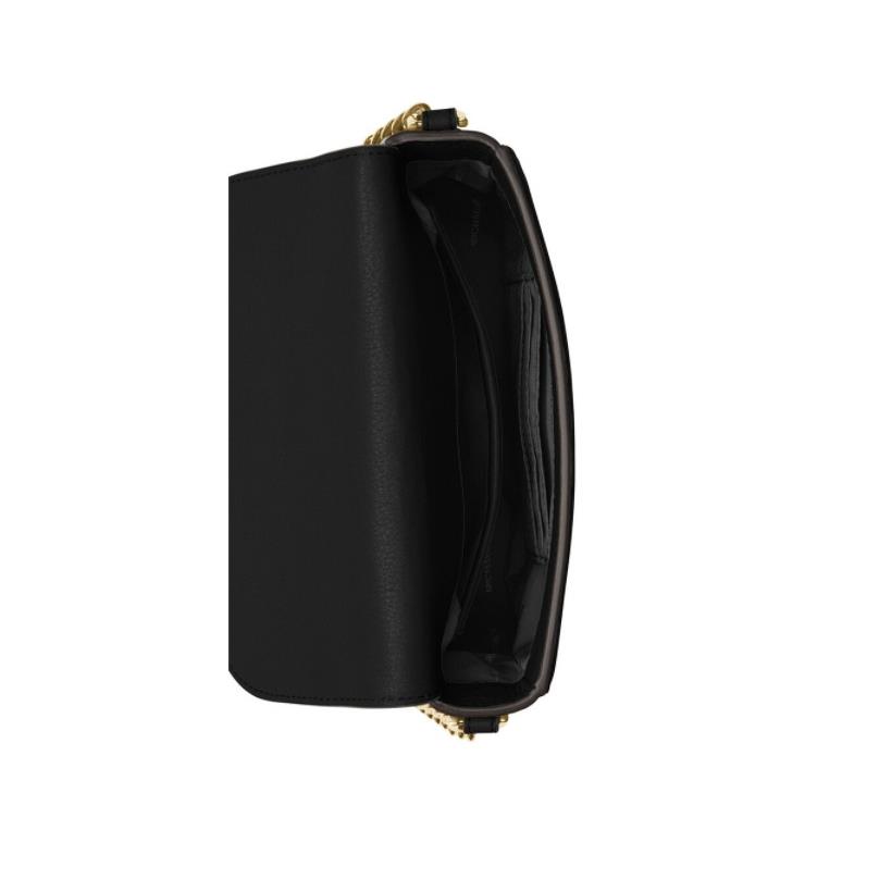 Michael Kors Black Half Dome Crossbody Bag Women`s Handbag B3117 - Exterior: Black
