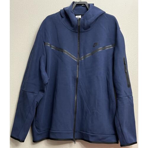 Nike Sportswear Tech Fleece Hoodie Sweater Jacket Mens Size Xxxxl CU4489 410