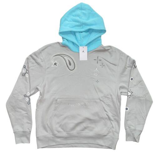 Air Jordan Westbrook Why Not Paisley Hoodie Sweatshirt Size Sm DO2503-097 - Gray