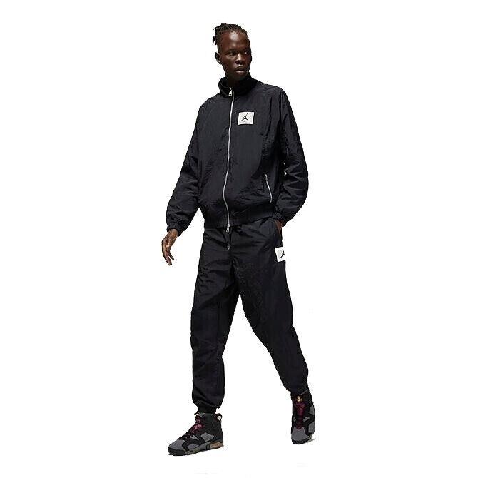 Nike Jordan Flight Statement Track Suit Set Jacket Pants 2 Piece Black Large