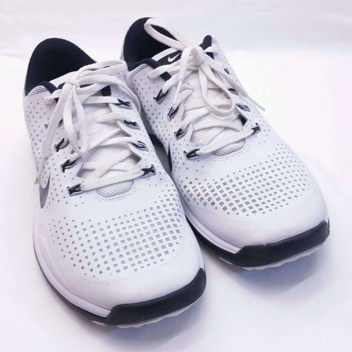 Nike 652522 100 Mens Lunar Cypress Golf Shoes White Spikeless Lace Up Size 9.5 SporTipTop