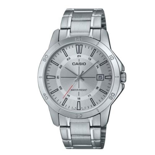 Casio General Silver Dial Silver Stainless Steel Strap Men`s Watch MTP-V006D-7C