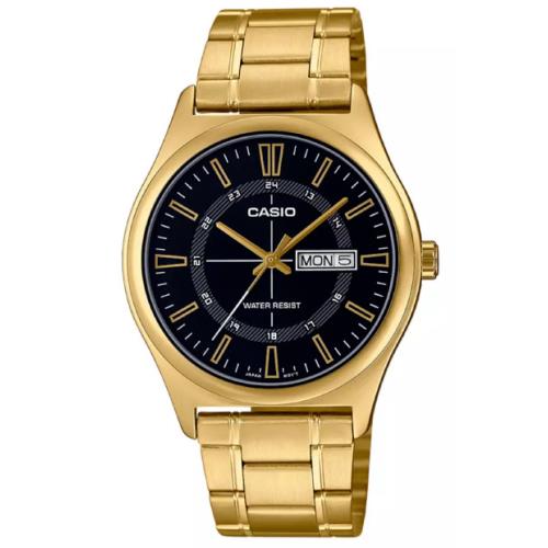 Casio MTPV006G-1C Men`s Goldtone Bracelet Watch Day/date