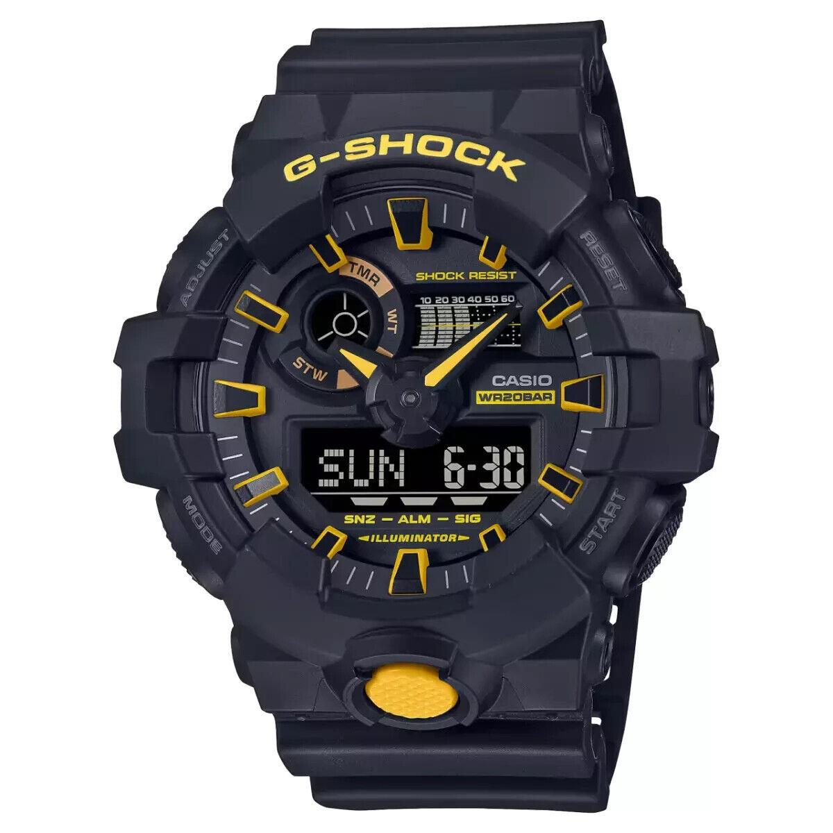 Casio G-shock Analog-digital GA-700 Series Black Watch GA700CY-1A