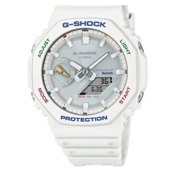 Casio G-shock Analog-digital Tough Solar White Men`s Watch GAB2100FC-7