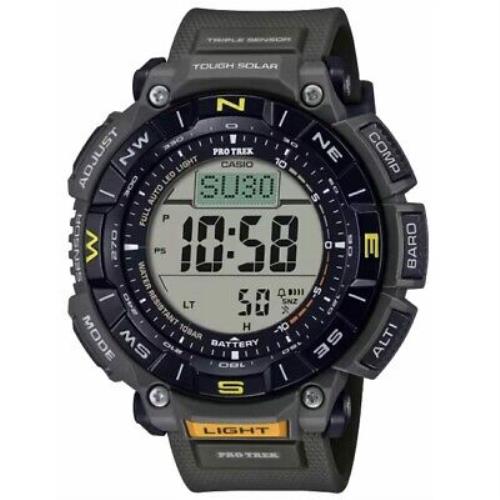 Casio PRG340-3 Pro Trek Black/green Triple Sensor Digital Wristwatch