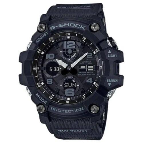 Casio Men`s Watch G-shock Master of G Mudmaster Black Ana-digi Dial GSG100-1A