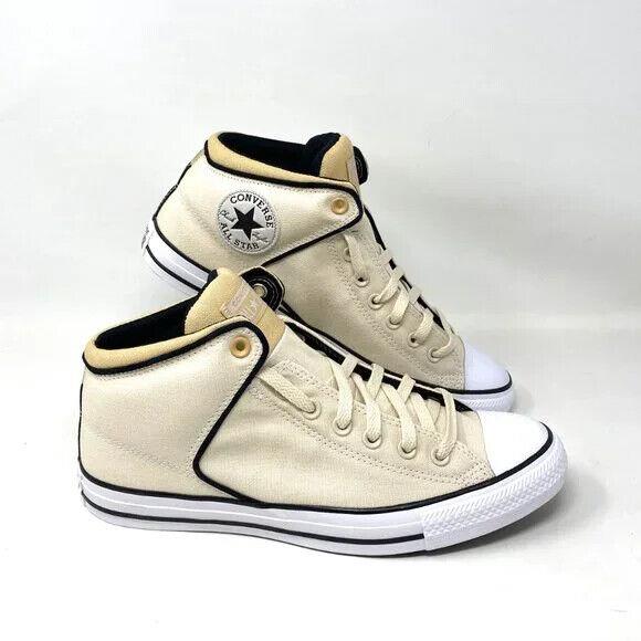 Converse Shoes Womens Ctas High Street Mid Natural Ivory Beige Canvas 170935F