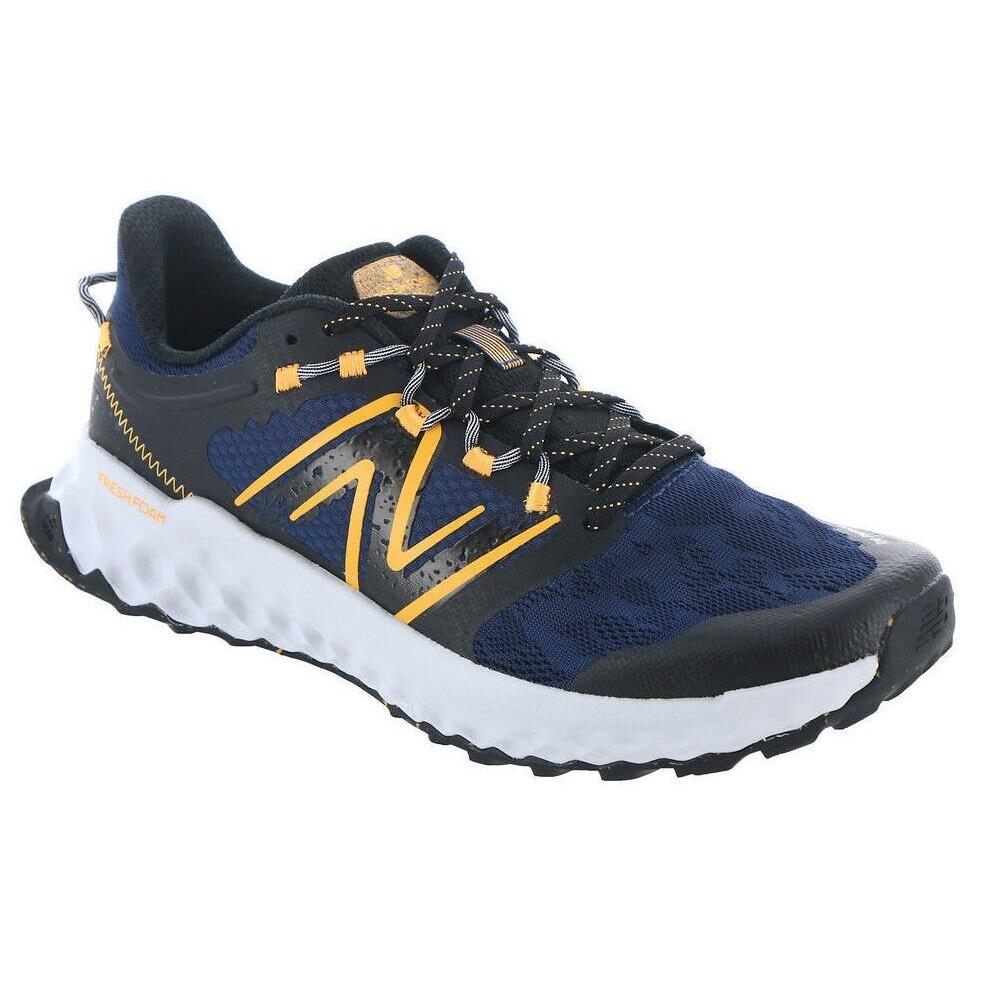 New Mens New Balance Fresh Foam Garoe Navy Blue Marigold Mesh Running Shoes - Blue , Navy/Marigold Manufacturer