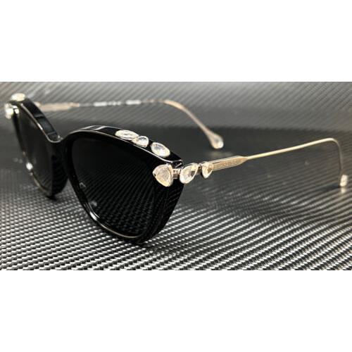 Swarovski SK6010 103887 Black Silver Women`s 53 mm Sunglasses