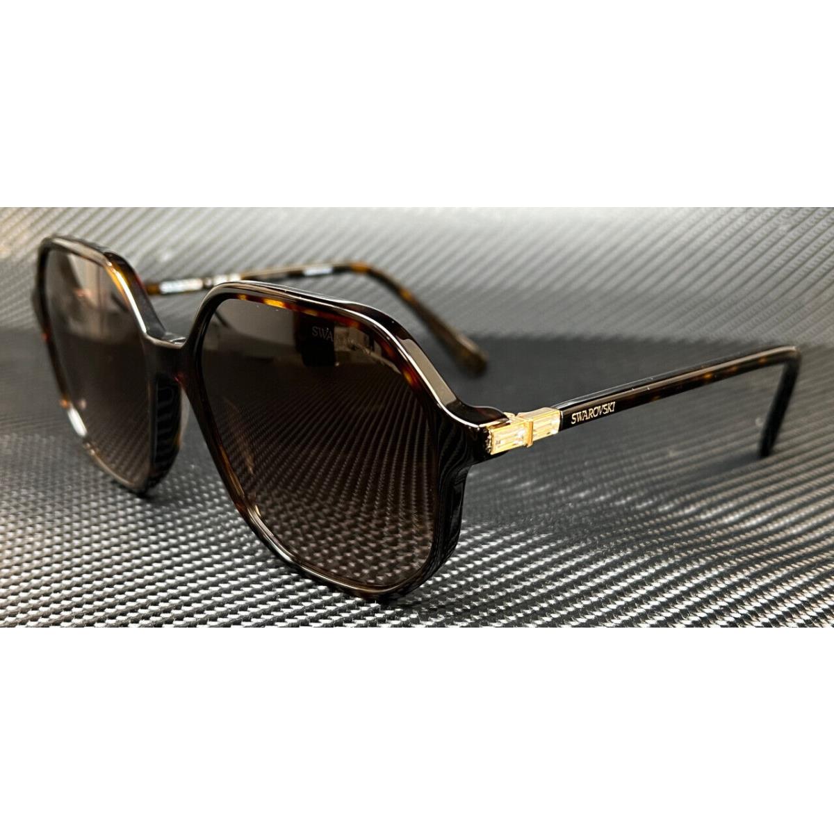 Swarovski SK6003 100213 Brown Havana Women`s 57 mm Sunglasses