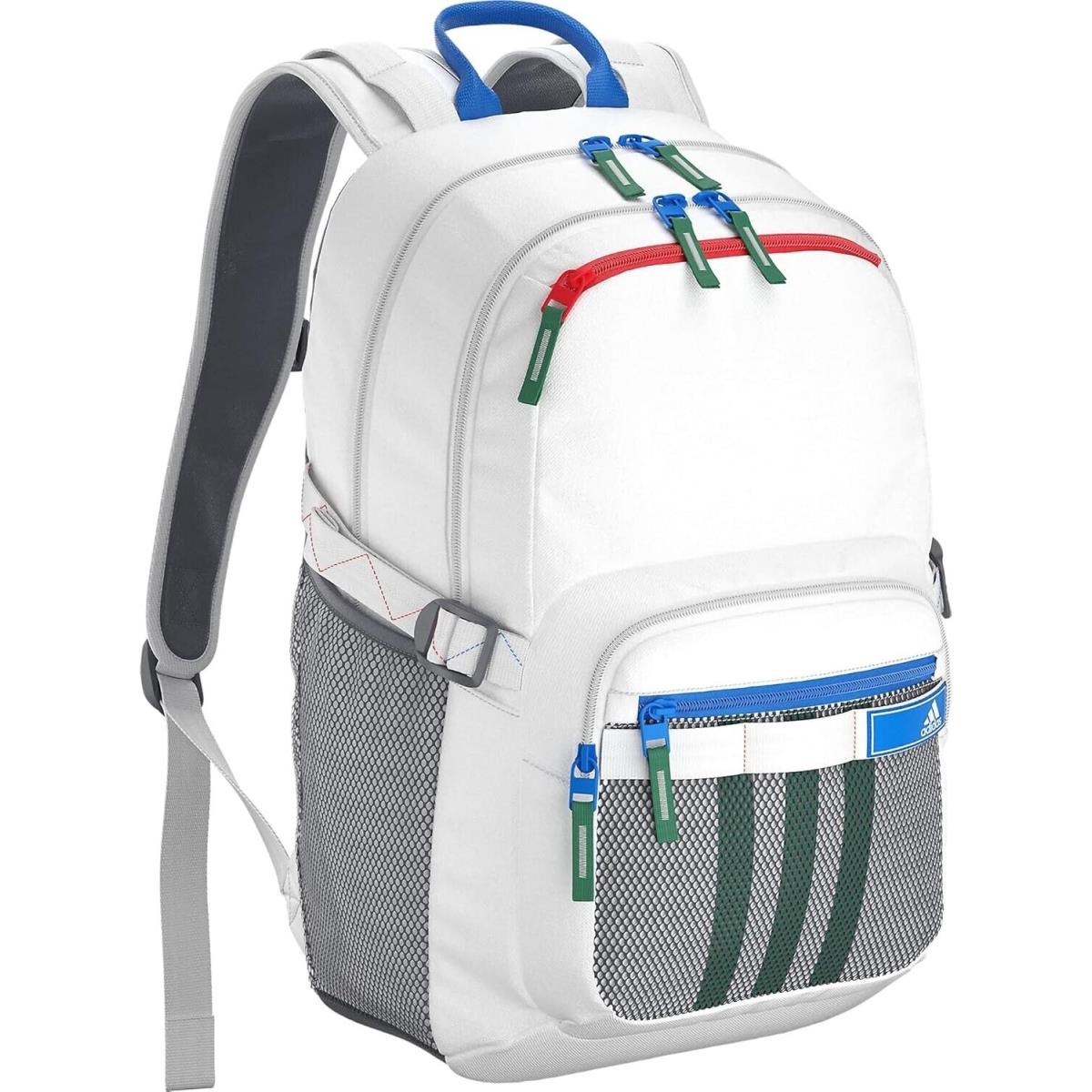 Adidas Energy White 19 Backpack 15 Laptop One Size College School Bag