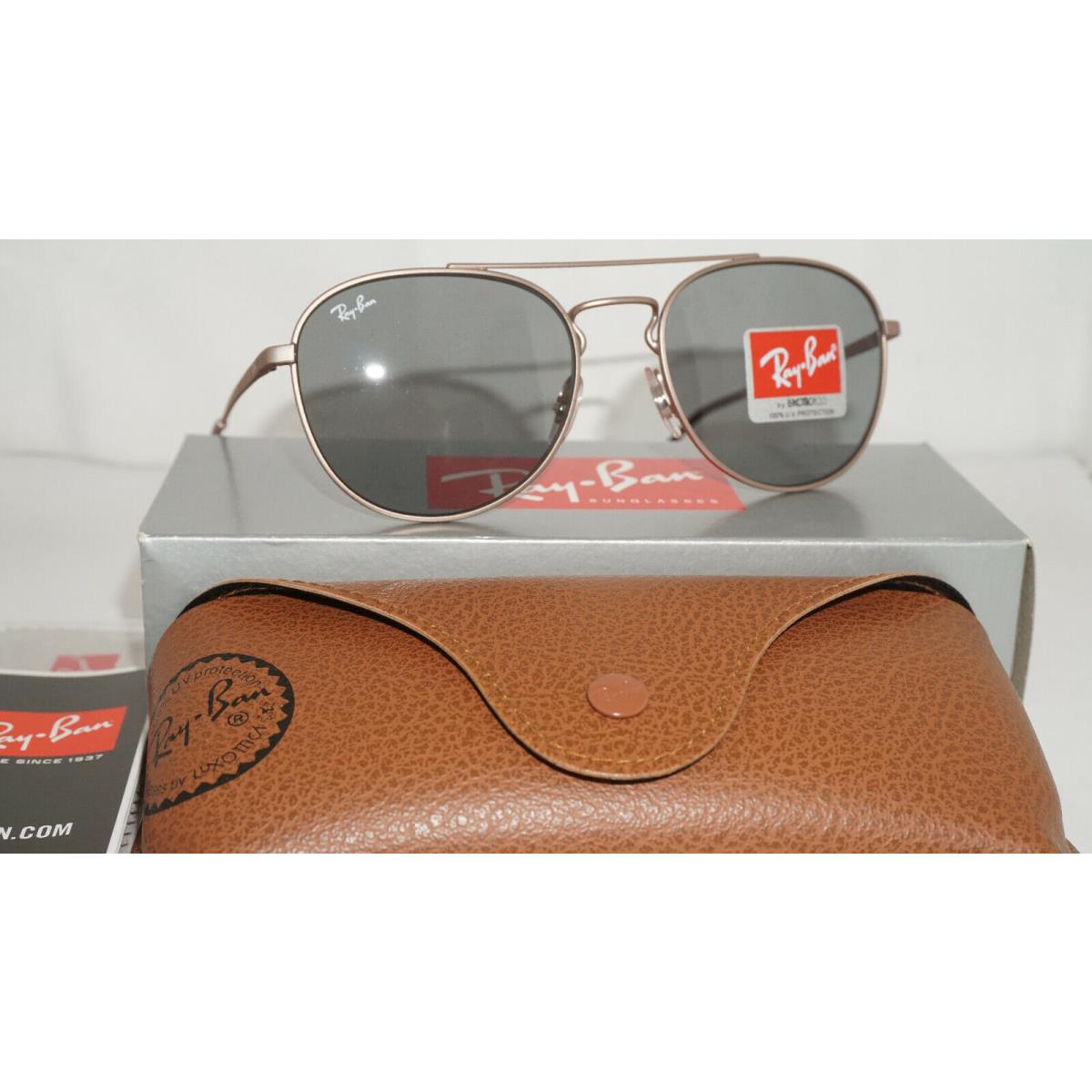 Ray Ban Sunglasses Aviator Bronze Copper Gray RB3589 9143/1 55 140