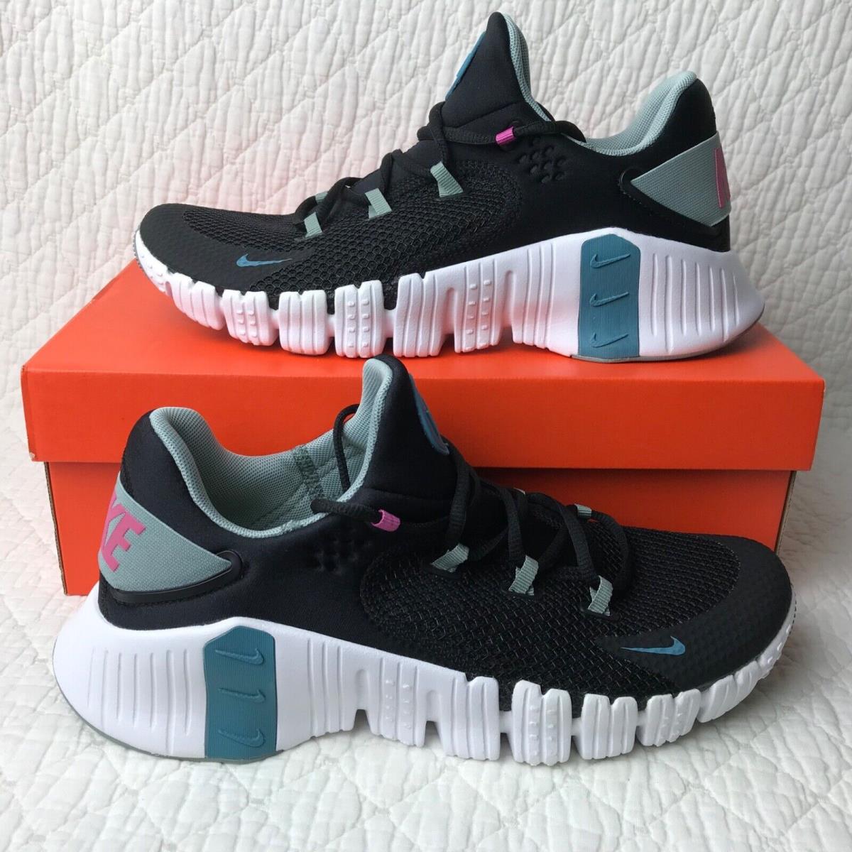 Nike Free Metcon 4 Shoes Women s SZ 11 Black/noise Aqua-mica Green CZ0596-004 - Black/Noise Aqua-Mica Green