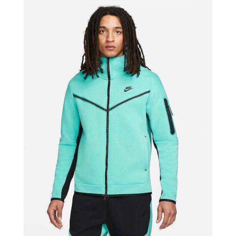 Nike Sportswear Tech Fleece Hoodie Full Zip Washed Teal Men s S 2XL CU4489-392