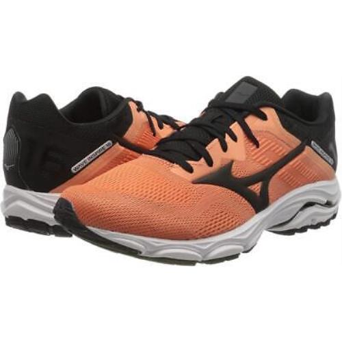 Men`s Mizuno Wave Inspire 16 Running Shoes Size 7 Black/orange 411160.1590
