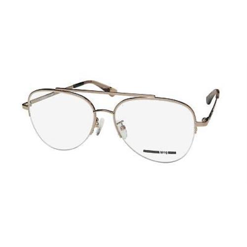 Alexander Mcqueen MQ0166OA Italian Mafia/mob Boss Looks Eyeglass Frame/glasses