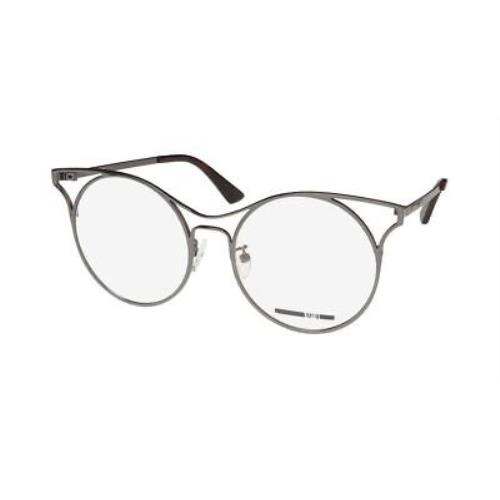 Alexander Mcqueen MQ0174OA Eyeglasses 53-18-145 002 Round Metal Plastic