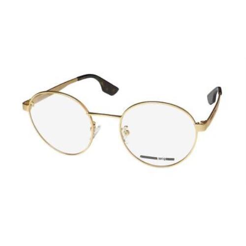 Alexander Mcqueen MQ0077O Glasses Gold Metal Plastic 49-19-145 Unisex