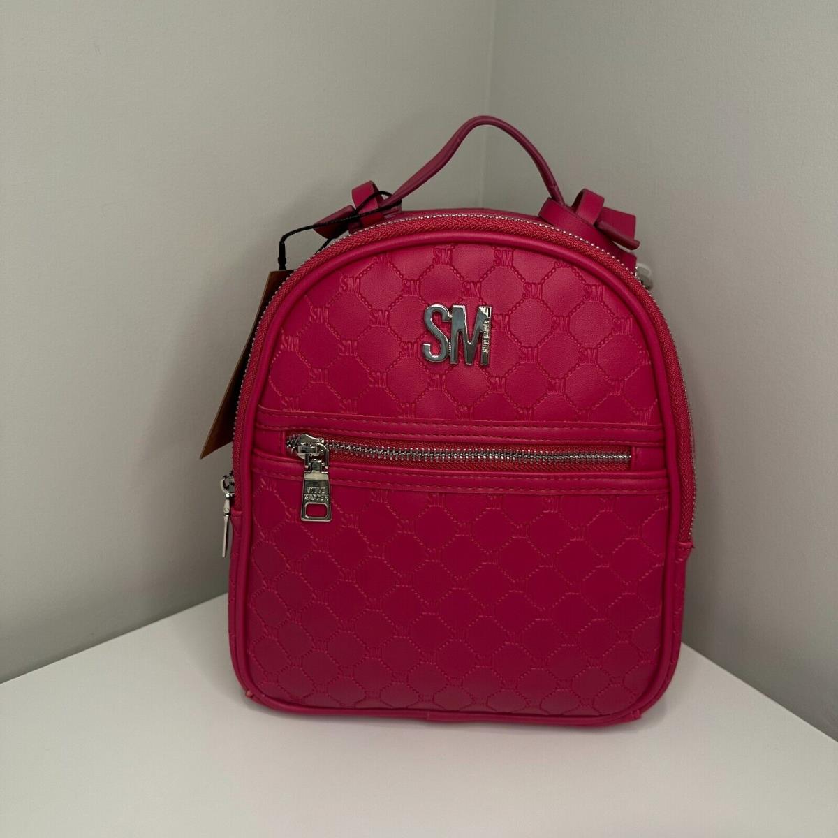 Steve Madden Fushia Hot Pink Backpack Tassel Charms 193624491986