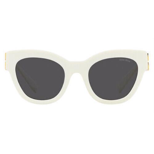 Miu Miu MU Sunglasses Women White / Dark Gray 51mm