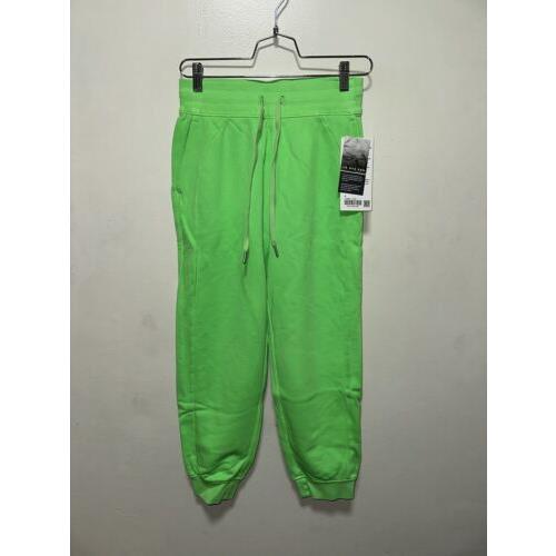 Lululemon Scuba HR Jogger French Terry Size 4 Neon Wash Green