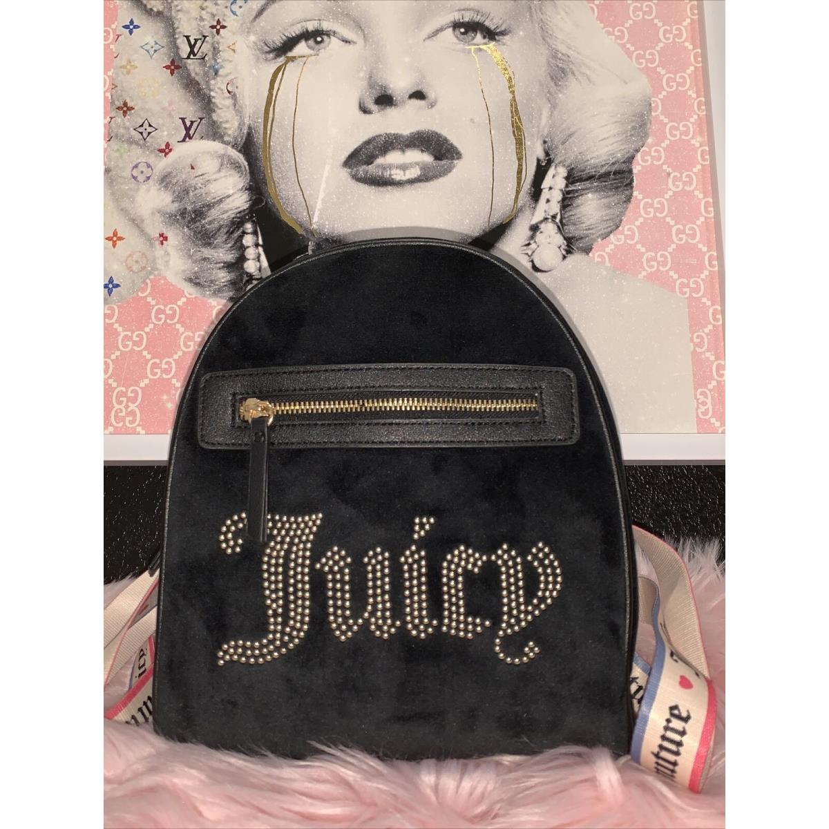 Juicy Couture Velvet 11JCCFCMX-LR Liquorice Big Spender Backpack