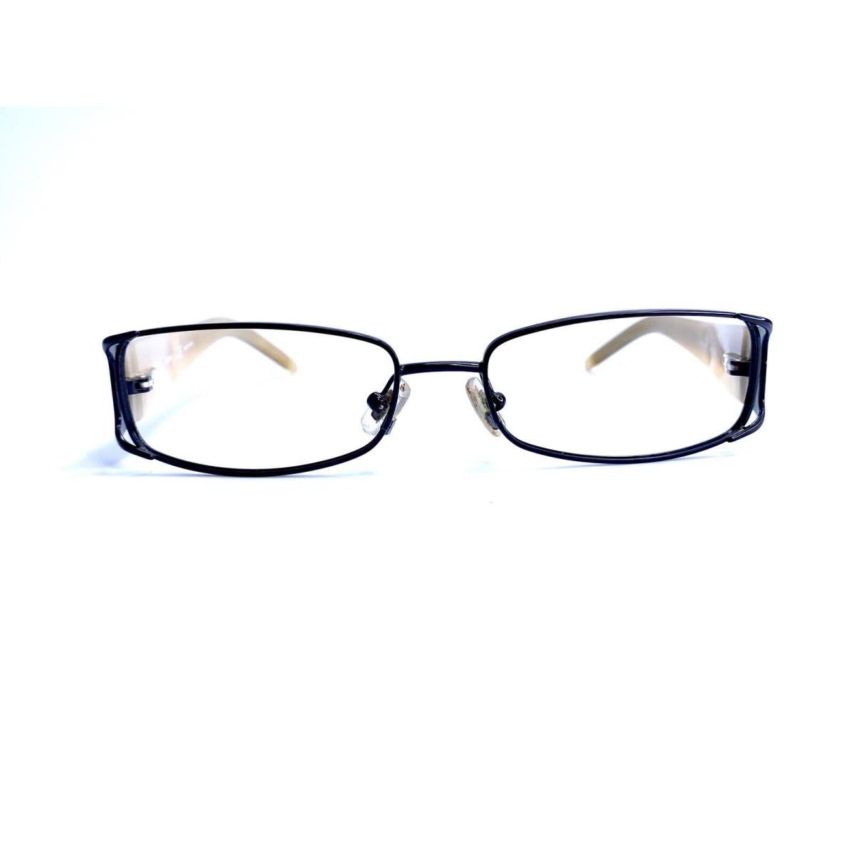 Dkny Black Metal Rectangular Glasses Thick Temple DY5575 1111 52 16 135