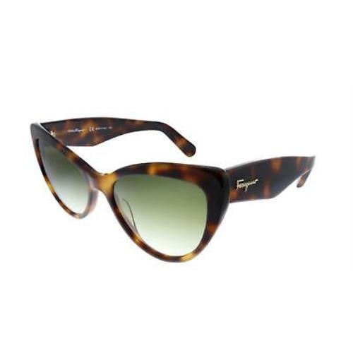 Salvatore Ferragamo SF 930S 238 Sunglasses Tortoise Frame Green Gradient