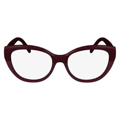 Salvatore Ferragamo Sfg Eyeglasses Women Burgundy 53mm
