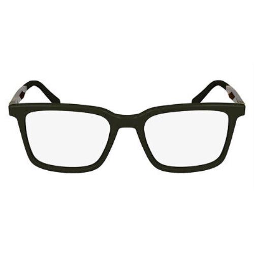 Salvatore Ferragamo Sfg Eyeglasses Men Dark Green 53mm - Frame: Dark Green, Lens: