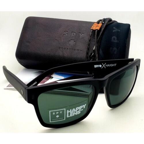 Spy Optic Crosstown Sunglasses Haight Matte Black Frames W/grey Green Lenses