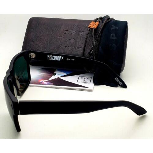 SPY Optics sunglasses HAIGHT - Black Frame, Happy Grey Green Polarized Lens