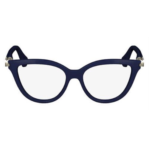 Salvatore Ferragamo Sfg Eyeglasses Women Blue Navy 52mm - Frame: Blue Navy, Lens: