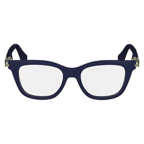 Salvatore Ferragamo Sfg Eyeglasses Women Blue Navy 50mm - Frame: Blue Navy, Lens: