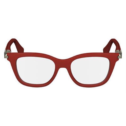 Salvatore Ferragamo Sfg Eyeglasses Women Red 50mm - Frame: Red, Lens: