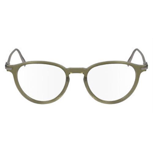 Salvatore Ferragamo Sfg Eyeglasses Men Opaline Olive 51mm